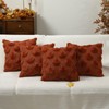 Tudomro 4 Pcs 18 x 18'' Fall Maple Leaves Pillow