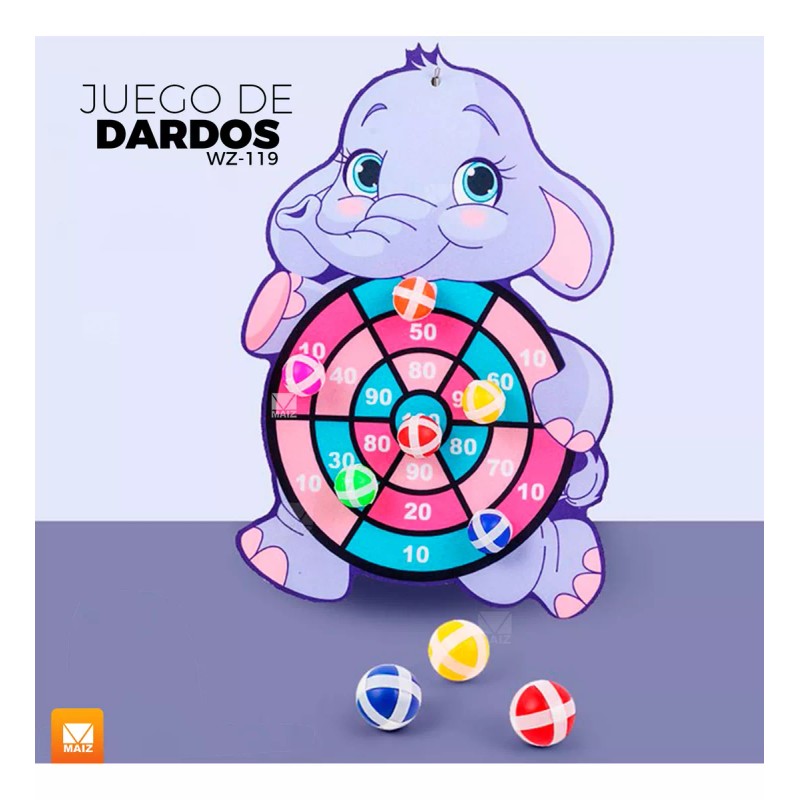 Maíz Juego Tablero Tiro Al Blanco Diana Niños Infantil Elefante