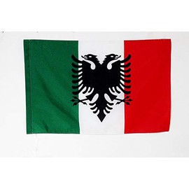 AZ FLAG Arbereshe People Flag 3' x 5' for a Pole - Italo-Albanians Flags 90 x 150 cm - Banner 3x5 ft with Hole