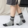 ZAKASA Men’s Toe Socks Cotton Five Finger Crew Socks Athletic