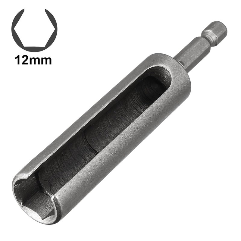 TA-VIGOR 12mm Nut Driver, 1/4 Quick-Change Hex Shank Slotted Drill