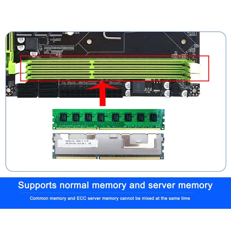 X58 Motherboard, 2× DDR3 DIMM CPU Slot LGA 1366 Gaming