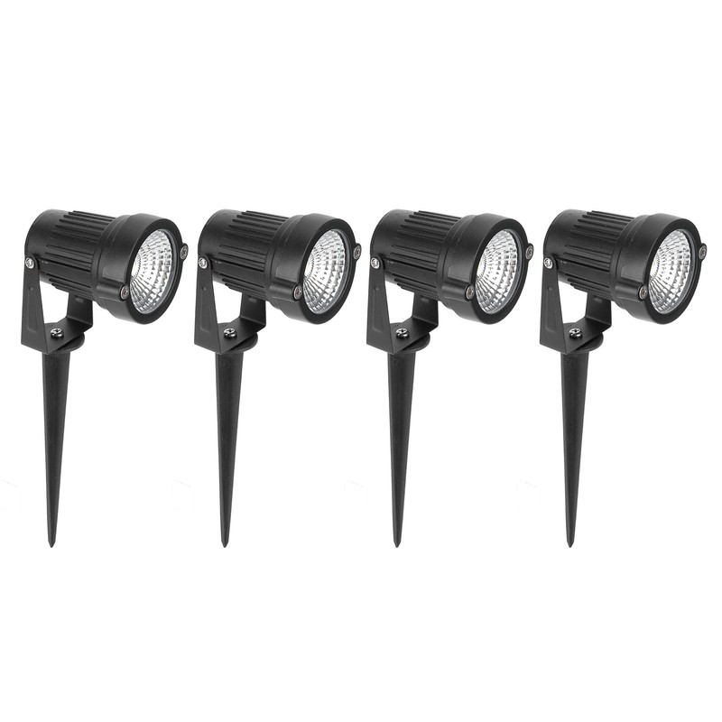 4PCS Waterproof Outdoor Spotlights LED Landscape Light DC12V for Driveway