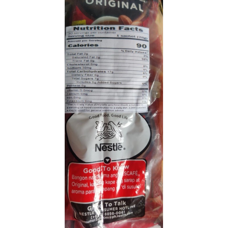 NESCAFÉ Nescafe Original 3 in 1 Instant Coffee Mix -