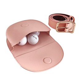 Emsing SID12-PK 4 Color Options, Belt Included, Pouch, Golf Ball Case, Small Item, Accessory, Cute, Gift, Belt Loop, Magnetic Button, Colorful Ladies, Sporty, Golf, Waterproof, Lightweight, Stylish,