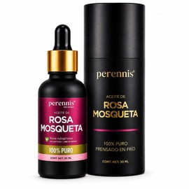 Aceite Rosa Mosqueta Puro PERENNIS – Aceite Facial Hidratante y Regenerador para Piel – Rosa Rubiginosa 100% Pura Prensada en Frío – Ideal para Gua Sha, Masaje Facial y Rutina de Skincare – 30 ml
