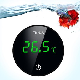 Generic Wireless Fish Tank Temperature Sensor,Temperature Sensor Gauge for Fish Tank | Wireless Temperature Measurement with LED Display for Aquarium, LJ2CYTR58TF2V3IFAHN