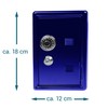 Monsterzeug Mini Safe Money Box Blue with Number Combination Mini