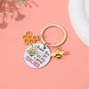 PHAETON 10PCS Teacher Appreciation Keychain with Bee Theme, Honeycomb Charm,
