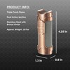 Visol Marlin Butane Torch Lighter Triple Flame Refillable Gas Lighter,