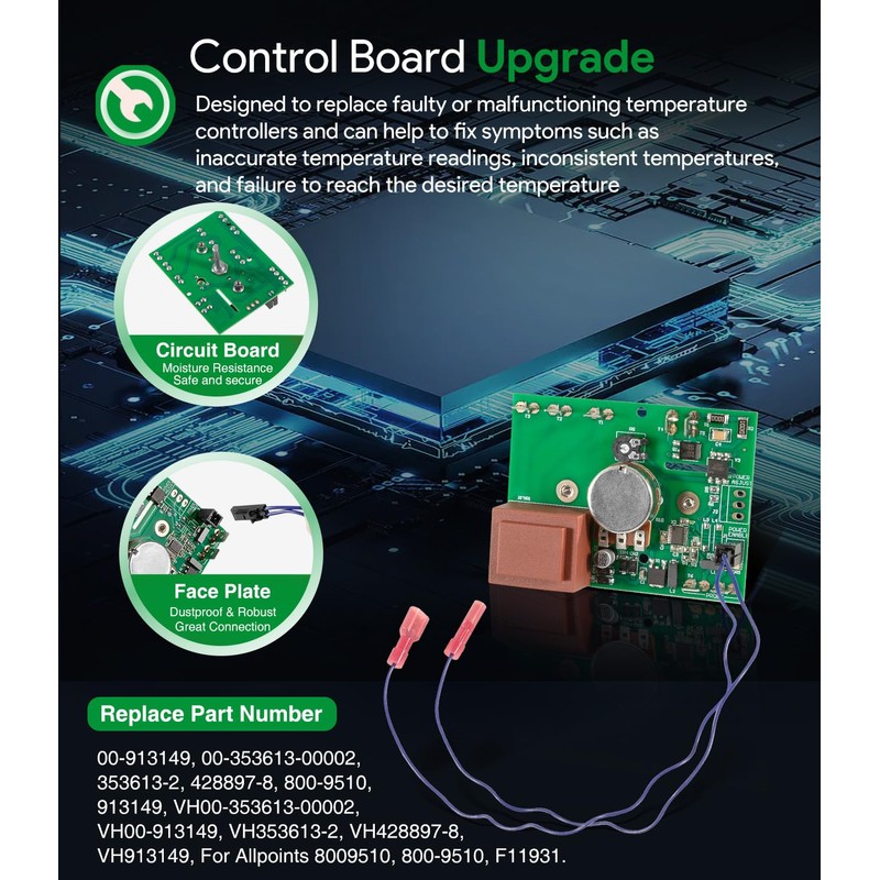 00-913149 NCC Temp Control Board Temperature Controller Kit w/Wire Harness,Replacement