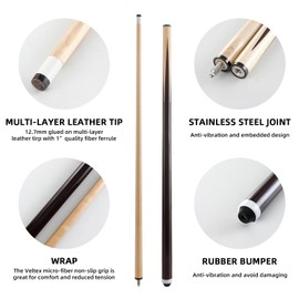 HNQQ Pool Cue Stick/Billairds cue Stick (42" Set of 2)