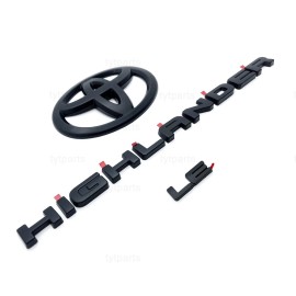 Toyota 2020-2025 HIGHLANDER XLE Matte BLACKOUT EMBLEM OVERLAY KIT PT948-48201-02