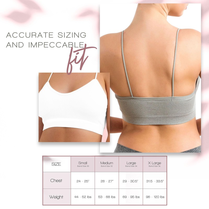 Alyce Athletics - Brasier deportivo para mujer, paquete de 4,