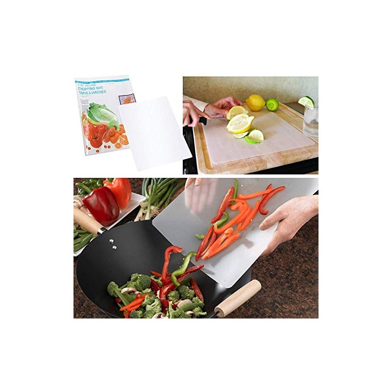 Flexible Plastic Kitchen Cutting Board Mats 12 Inch x 15