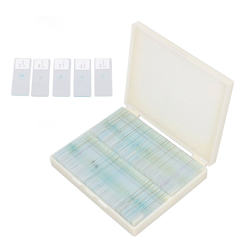 100pcs Microscope Slides Rounded Edge Plants Blank Microscope Slides for