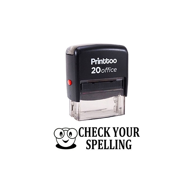 Printtoo Self Inking Check Your Spelling Rubber Stamp Office Stationary