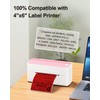 Phomemo 4x6 Thermal Label Printer Paper - 500 PCS Red