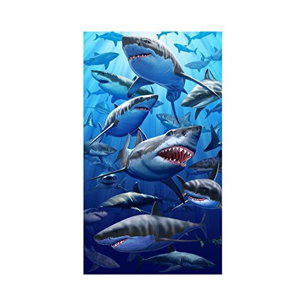 Giant Great White Shark Beach & Bath Towel (40" x 70")