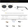 WDZAYXC Retro Oval Sunglasses for Men and Women, Gold/Grey