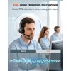 TECKNET Wireless Headset, 5.3 ENC Bluetooth Headset with Microphone, Computer