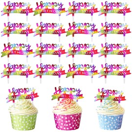 Decoración para tarta de cumpleaños, acrílico de oro rosa, caligrafía, decoración para tartas, cartel para fiestas, Marco redondo.