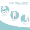 Diaper Pail Refills Bags with 30 Bags Compatible with Genie