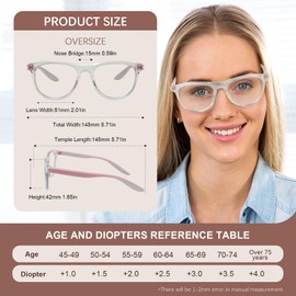KoKoBin Blue Light Blocking Reading Glasses for Women Readers Anti UV TR90 Lightweight Eyeglasses