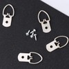 iplusmile Large Hanging Ring Accessories 200pcs Photo Frame Hooks D-Ring