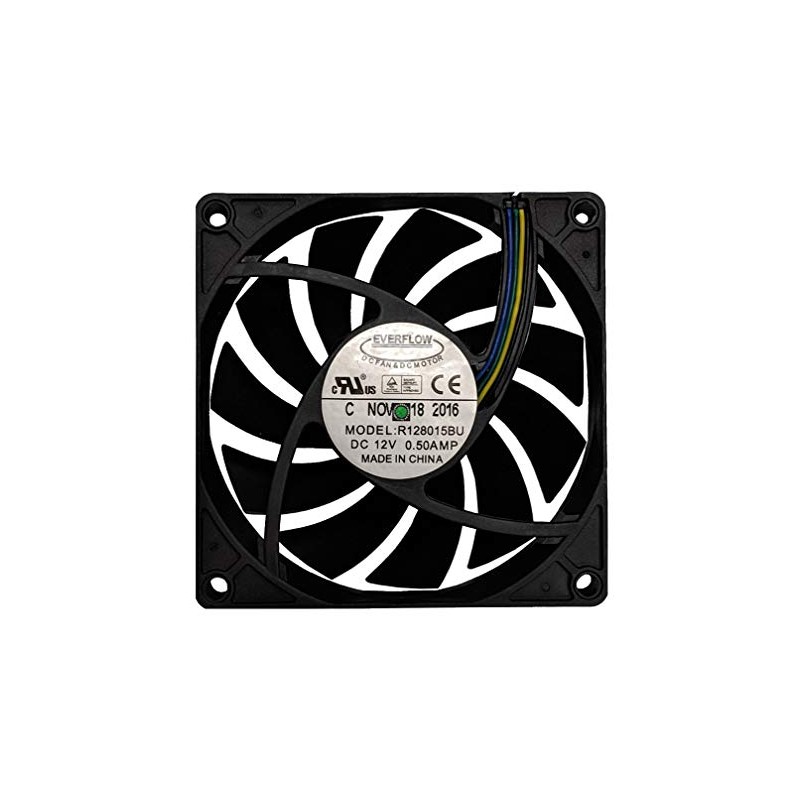 Everflow 80x80x15mm Ultra High Speed 12V DC Fan with PWM,