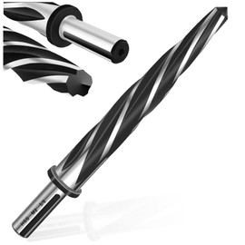 5/8" Bridge Construction Tapered Reamer Drill Bit,M2 HSS Chucking Reamer with 1/2" Non-Slip Handle,16mm-5 Spiral Edge Design Car Reamer for Steel, Alloy,Wood,Plastic,for aligning or enlarging Holes