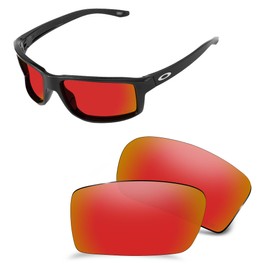 AOZAN ANSI Z87.1 Polarized Replacement Lenses For Oakley Gibston OO9449 Sunglasses - Electric Crimson
