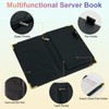 Waitress Book, Server Books for Waitress with Zipper Pocket Black