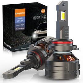 D-Lumina 2023 Future 9006/HB4 Led Headlight Bulb 120W 30000LM,High Lumens LED Kit,6500K Cool White, IP68 Waterproof and Advanced Cooling System, Halogen Upgrade Replacement, Pack of 2