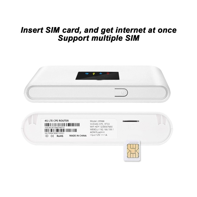 4G LTE Wireless Router with SIM Card Slot 300Mbps CAT4
