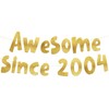 Awesome Since 2004 Gold Glitter Banner - 20th Birthday and