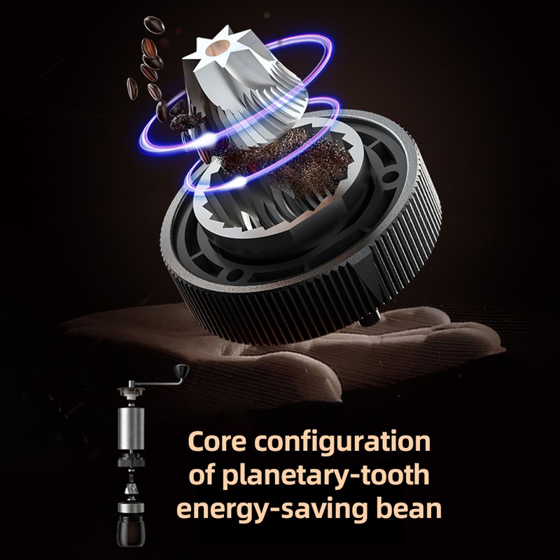 Manual Coffee Bean Grinder CNC Stainless Steel Hand Coffee Mill