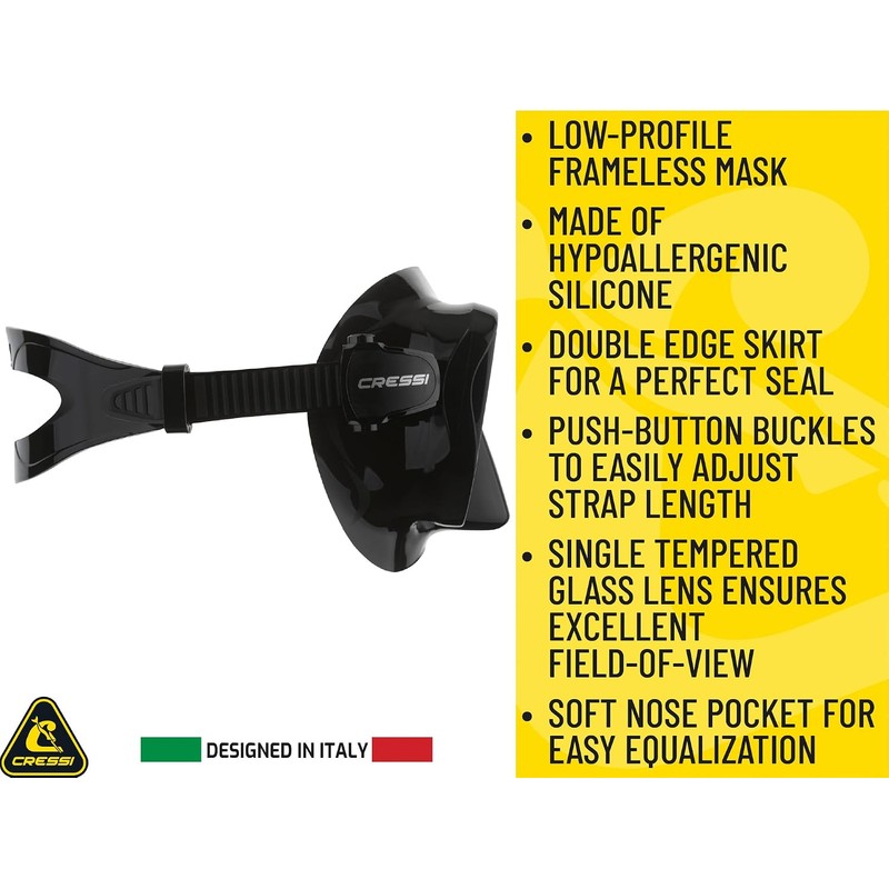 CRESSI Visor F1 Frameless para Snorkeling