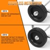 MARRTEUM 40Pcs Push on Pushnut Cap | 1/4", 5/16", 3/8",