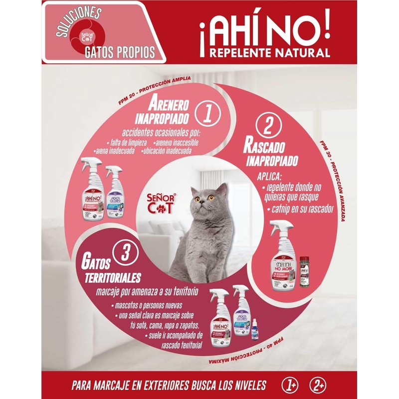 Señor Cat® Nivel 2 Rascado Inapropiado. Kit Scratch No More.