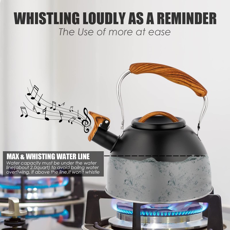 Phyllia Tea Kettle -3.L Whistling Tea Kettle for Stove Top
