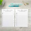 SinnWunder® Habit Tracker Weekly Task Lists Fits A5 6 Ring