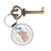 Mr. & Mrs. Panda Round Keyring Rabbit Flower – Easter