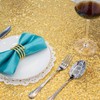 TCBESTO Gold Sequin Table Runner 12''x108'' 2 Pack Glitter Table
