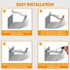 50 Pack Gutter Hangers 5 Inch Gutter Brackets with Bonus
