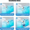 WchoeSS Toilet Flush Handle, Alloy Toilet Cistern Lever Flush Handle