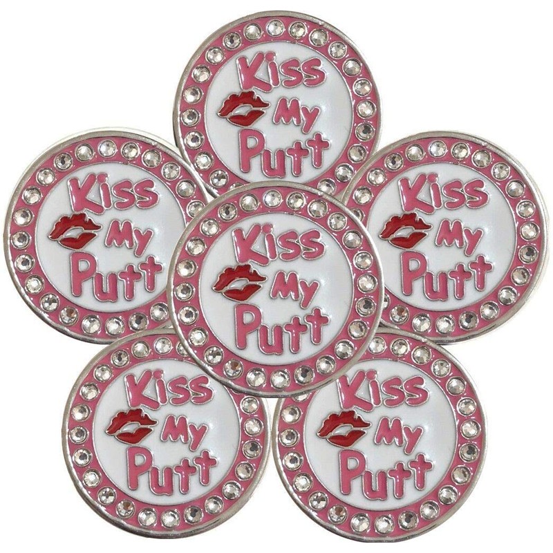 FINGER TEN Golf Ball Marker for Ladies Men Value 6