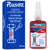 Rusoz Rusoz Thread Lock Red 50 ml, High Strength Locktight