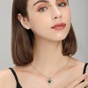 GEMLANTO May Birthstone Necklaces 925 Sterling Silver Emerald Necklace Heart