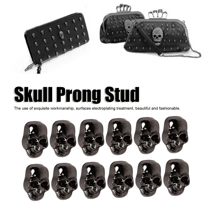 200 Sets Skull Rivets Gothic Style Beautiful Fashionable Skull Stud